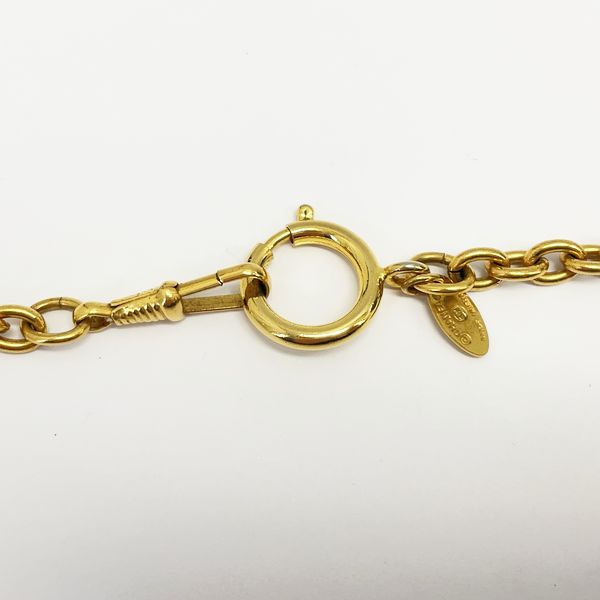 CHANEL Vintage Loupe Coco Mark Chain GP Women's Necklace Gold [Used B/Standard] 20408609
