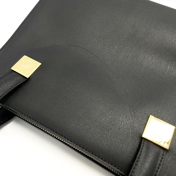 CELINE Vintage Logo Plate Women's Handbag Black [Used B/Standard] 20408612