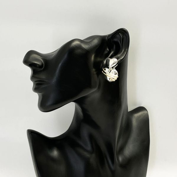 TIFFANY&amp;Co. Tiffany Vintage Heart &amp; Arrow Combination Silver 925 K18YG Women's Earrings [Used AB/Slightly Used] 20408644