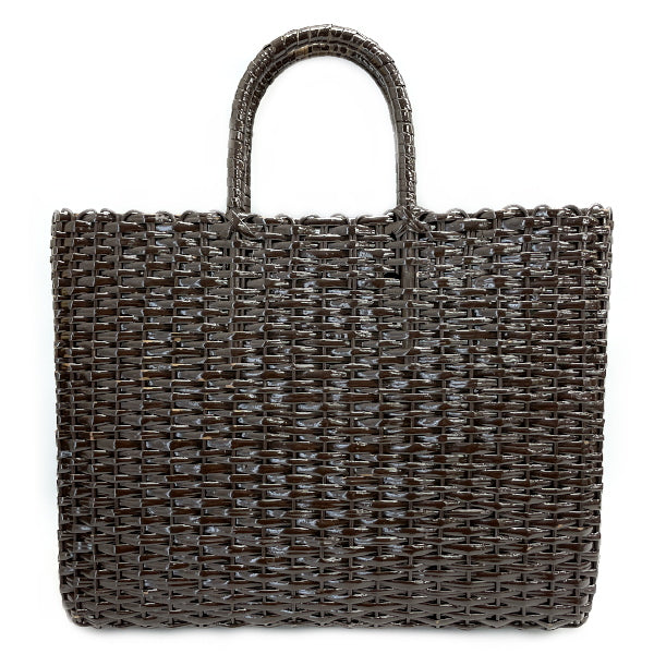 FENDI Rare Internal Zucca Basket Rattan Straw Tote Bag Vintage Handbag Rattan Ladies [Used B] 20230522