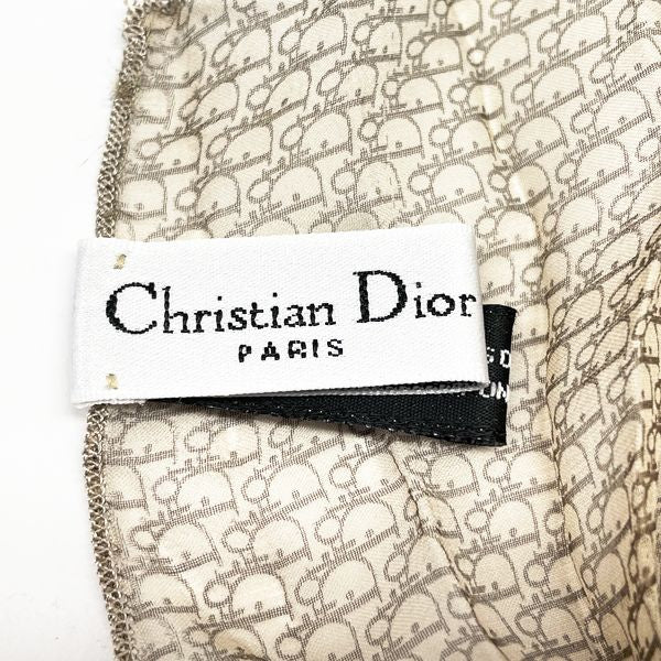 Christian Dior(クリスチャンディオール) ロゴ トロッター柄 シースルー ストール シルク レディース【中古AB】20230712