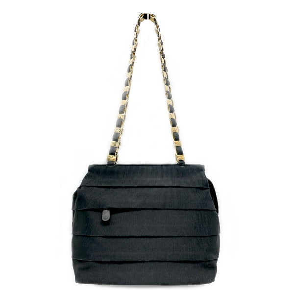 Salvatore Ferragamo Vara Chain Gathered Women's Shoulder Bag Black (Used B/Standard) 20409234