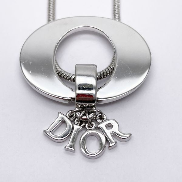 Christian Dior（クリスチャンディオール） ロゴ オーバル ヴィンテージ ネックレス メタル レディース  20230707