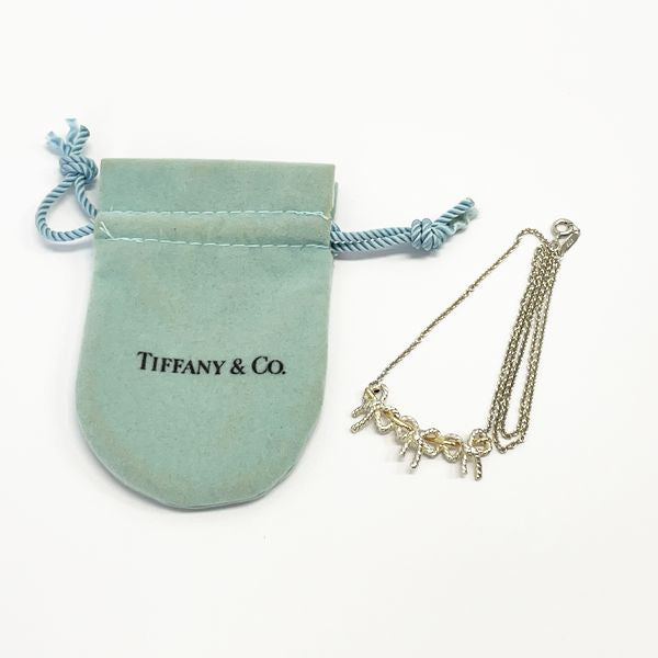 TIFFANY&Co.(ティファニー) ヴィンテージ リボン コンビ ネックレス シルバー925/K18イエローゴールド レディース【中古B】20231201