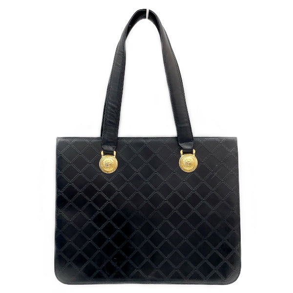 Gianni Versace Vintage Sunburst Greca Women's Tote Bag Black (Used B/Standard) 20409285