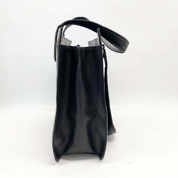 Gianni Versace 复古旭日纹希腊回纹女式手提包黑色（二手 B/标准）20409285