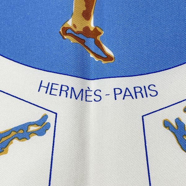 ファッション小物HERMES カレ90 Vive les champions! ビバ チャンピオン サッカー ボール スカーフ