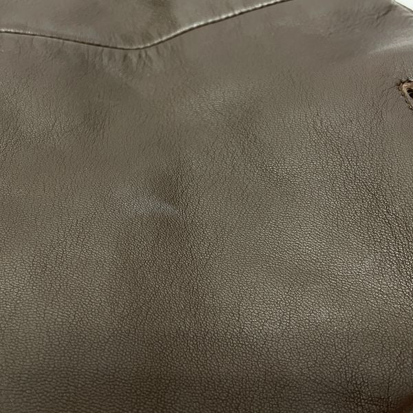 LOEWE Wood-like Logo Nappa Vintage Shoulder Bag Leather Women's 20230521