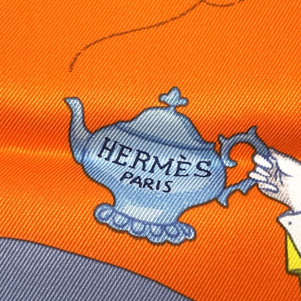 HERMES Carre 70 Tea Time Scarf Silk Women's [Used A] 20230711