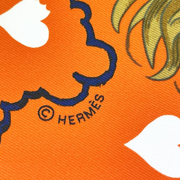 【未使用保管品】HERMES エルメス スカーフ カレ70 TEA TIME