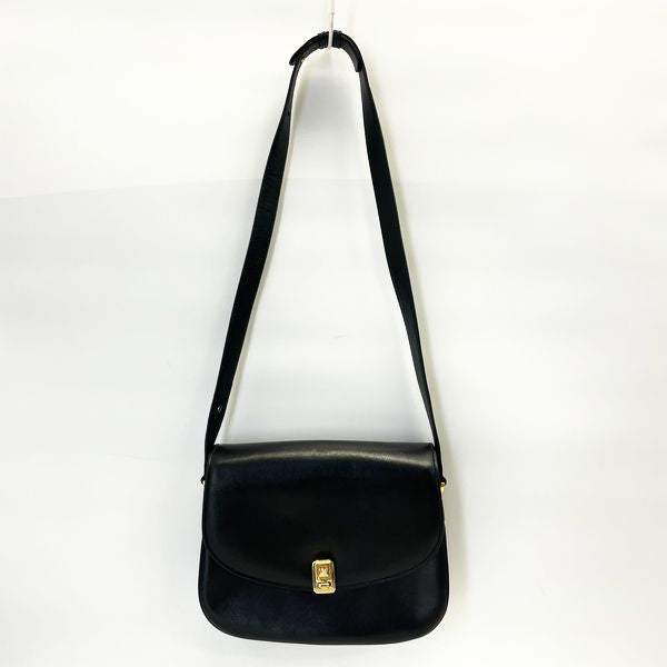 CELINE Triomphe Logo Old Vintage Shoulder Bag Leather Women s 20230602