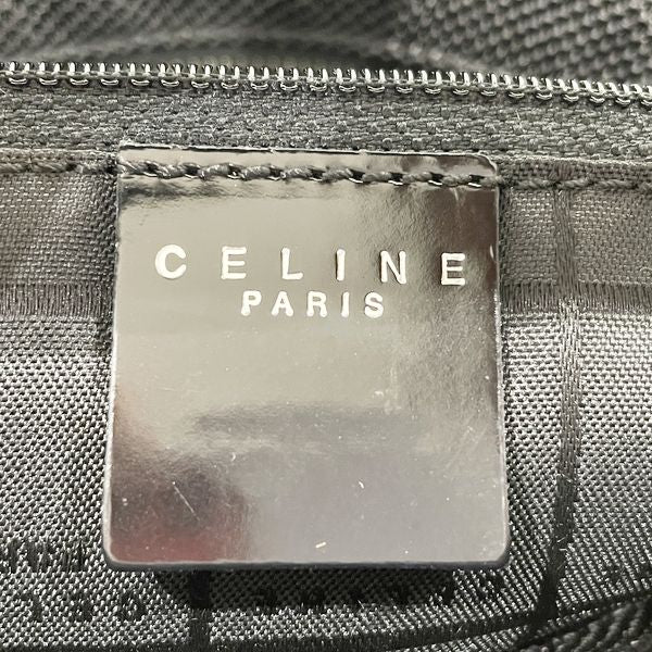 CELINE Logo Plate Mesh One Shoulder Vintage Shoulder Bag Nylon/Enamel Women's [Used B] 20230821