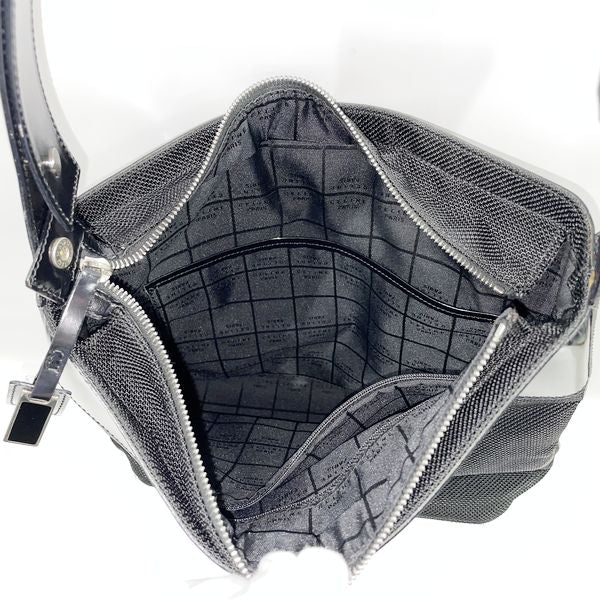 CELINE Logo Plate Mesh One Shoulder Vintage Shoulder Bag Nylon/Enamel Women's [Used B] 20230821