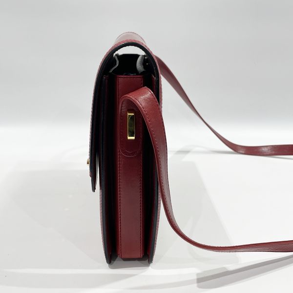 GUCCI GG hardware diagonal vintage shoulder bag leather ladies [Used B] 20230818