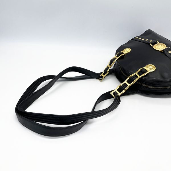 Gianni Versace Sunburst 链条复古单肩包皮革女式 20230605