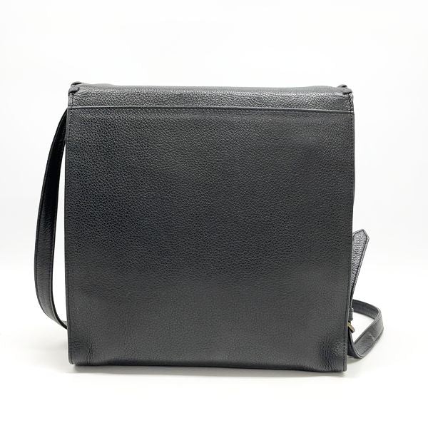 YVES SAINT LAURENT Stitch Braided Square Vintage Shoulder Bag Leather Women's 20230614