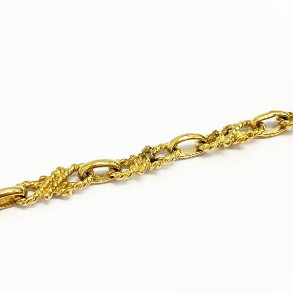 CELINE Ribbon Twist Vintage Necklace GP Women's 20230609