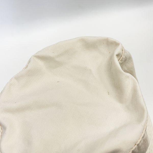 HERMES Embroidery Simple Bucket Hat Cotton Unisex [Used B] 20230810