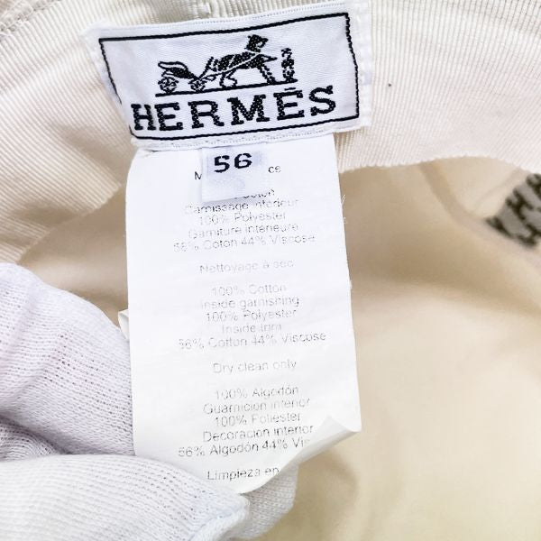 中古B/標準】HERMES エルメス 刺繍 シンプル バケット ユニセックス