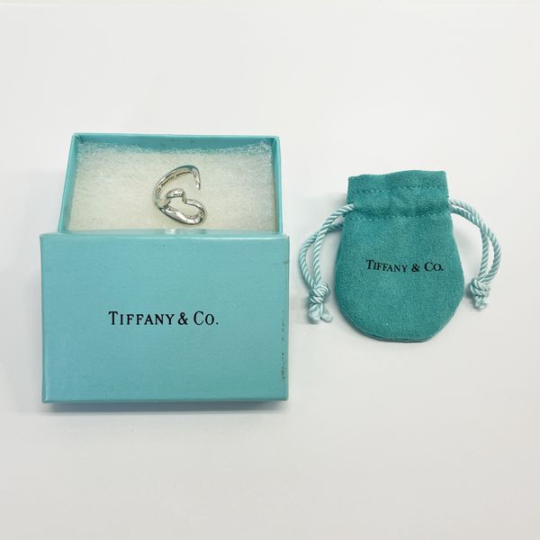 TIFFANY&amp;Co. Open Heart No. 9 戒指 银 925 女式 20230606