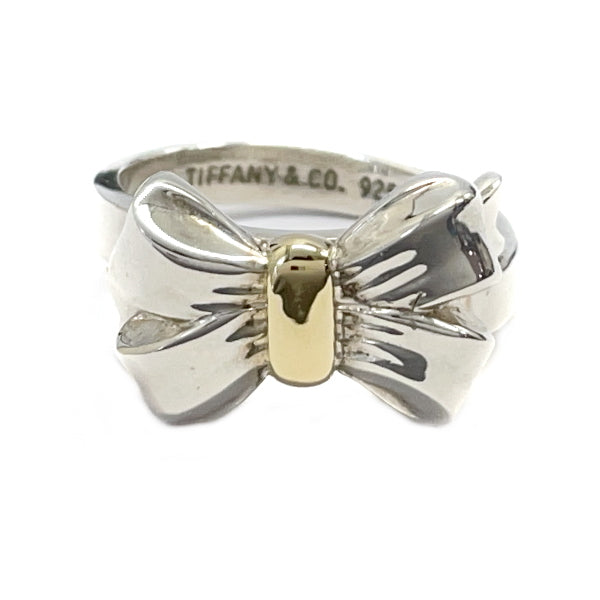 TIFFANY&amp;Co. Vintage Ribbon No. 11 Ring Silver 925/K18 Yellow Gold Women's 20230602