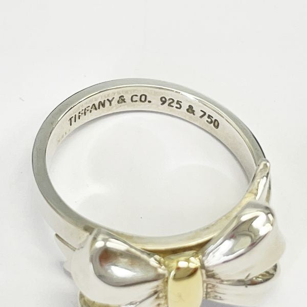 TIFFANY&Co.（ティファニー） ヴィンテージ リボン 11号 リング・指輪 シルバー925/K18イエローゴールド レディース  20230602