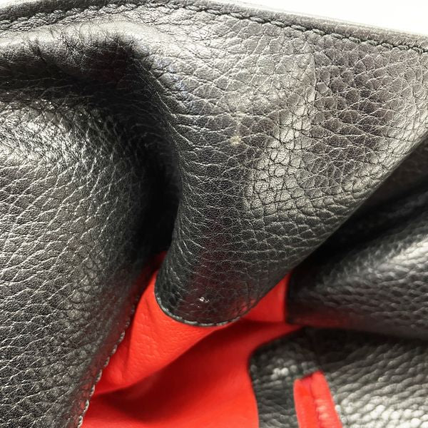 CELINE Ring Hardware Side Button Vintage Shoulder Bag Leather Women's [Used B] 20230712