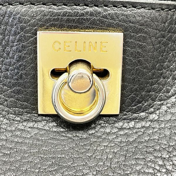 中古B/標準】CELINE セリーヌ ヴィンテージ リング金具 サイドボタン
