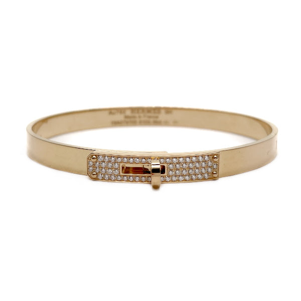 HERMES Kelly Bracelet Diamond 0.36ct Bracelet K18 Pink Gold Women's [Used AB] 20231130