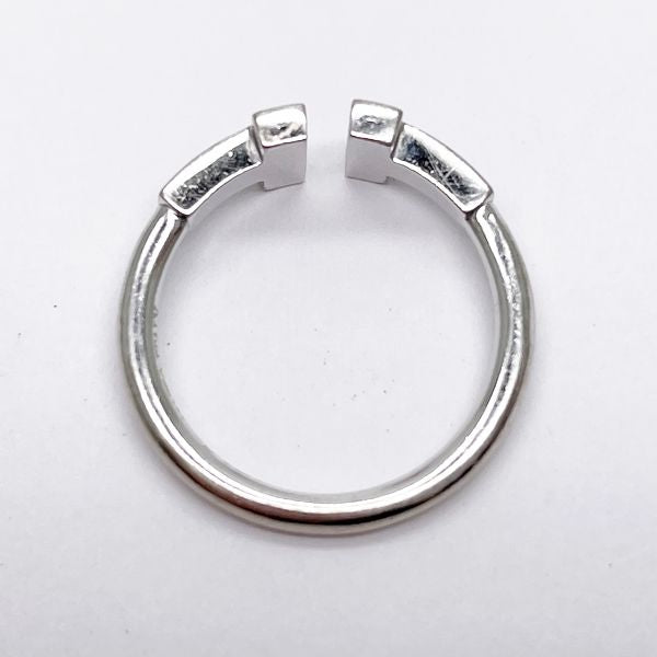 TIFFANY&Co. Tワイヤー ダイヤ  リング・指輪 K18WG