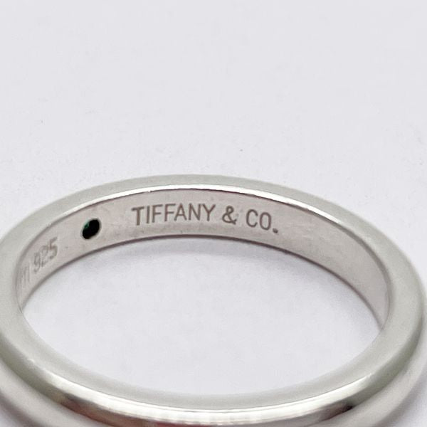 TIFFANY&Co.(ティファニー) スタッキングバンド エメラルド 7号 リング・指輪 シルバー925 レディース【中古B】20231201