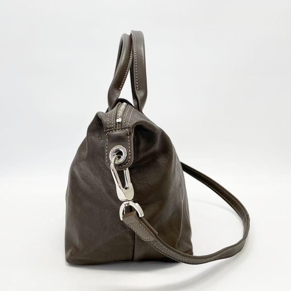 Longchamp Pliage Cuir 2WAY Folding Tote Bag Handbag Leather Women's [Used AB] 20231102