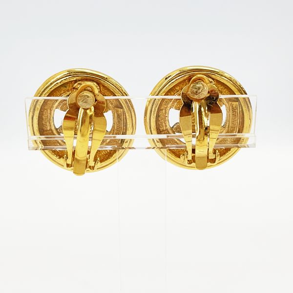 CHANEL Coco Mark Round Vintage Earrings GP Women's [Used AB] 20231102