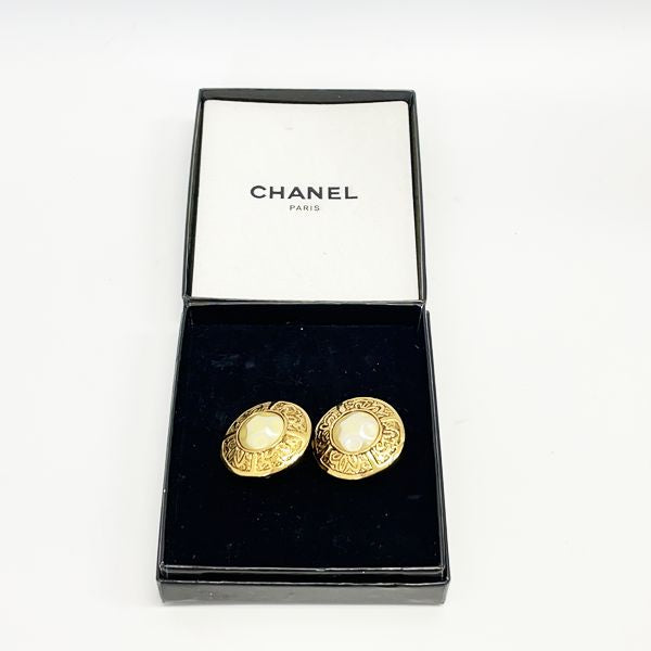 中古B/標準】CHANEL シャネル ヴィンテージ ラウンド GP フェイク