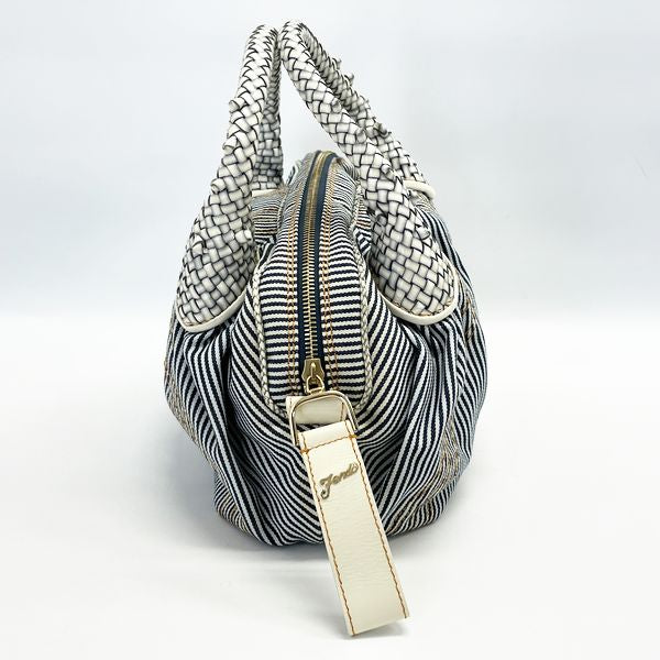 FENDI Spy Bag Mini Hickory 8BL078 Handbag Denim/Leather Women's 20230607
