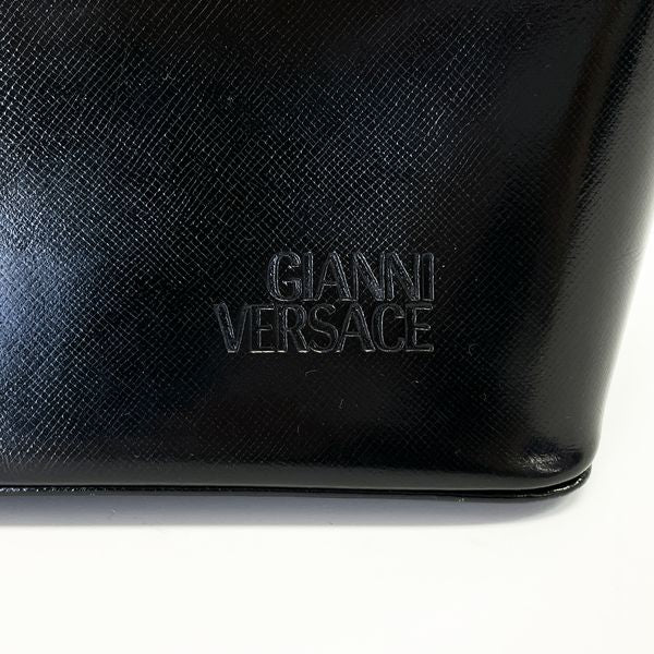 Gianni Versace Sunburst Vintage Handbag Leather Women's 20230606