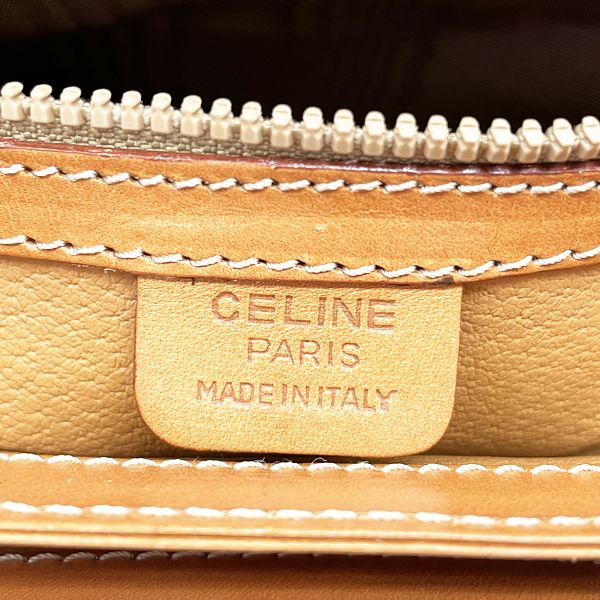 CELINE Macadam Logo Turnlock Vintage Shoulder Bag PVC/Leather Women's 20230608