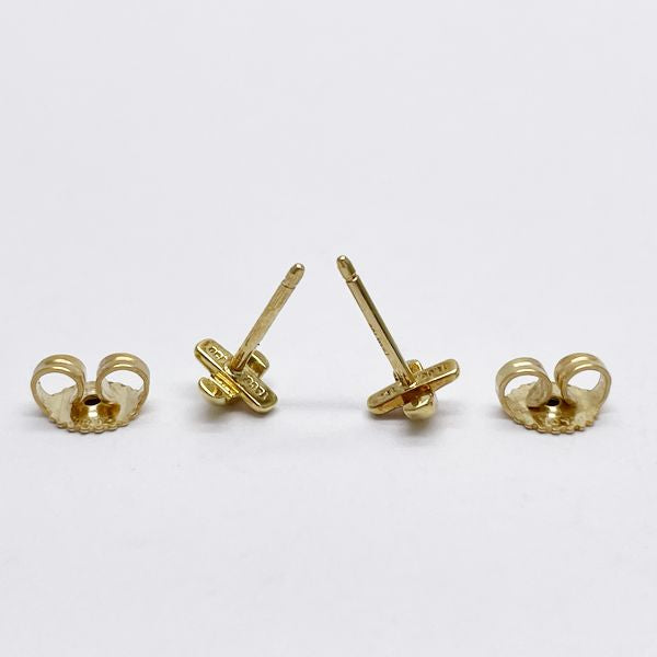 TIFFANY&amp;Co. Signature Cross Earrings K18 Yellow Gold Women's [Used B] 20231102