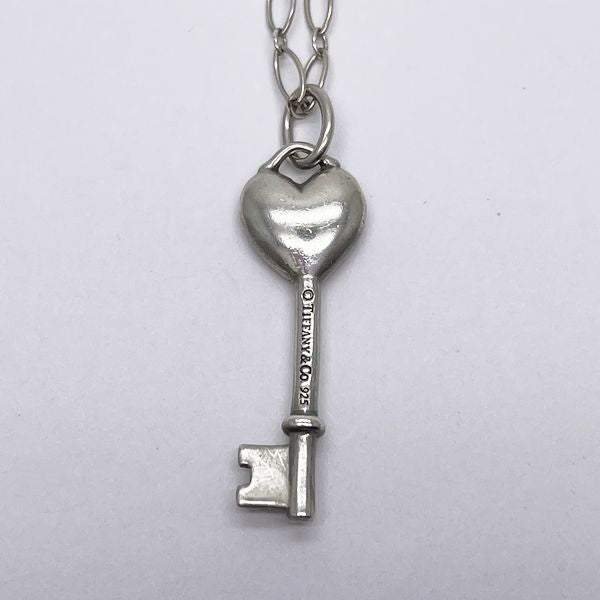 TIFFANY&amp;Co. Heart Key Necklace Silver 925 Women's [Used B] 20230817