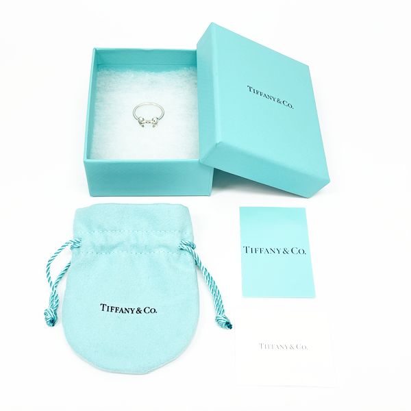 中古B/標準】TIFFANY&Co. ティファニー ダブルラビングハート 1Pダイヤ