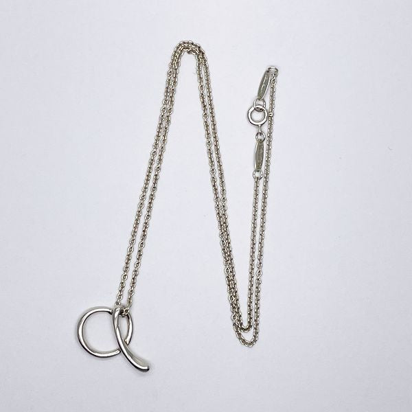 TIFFANY&amp;Co. Elsa Peretti Letter A Necklace Silver 925 Women's [Used AB] 20230824