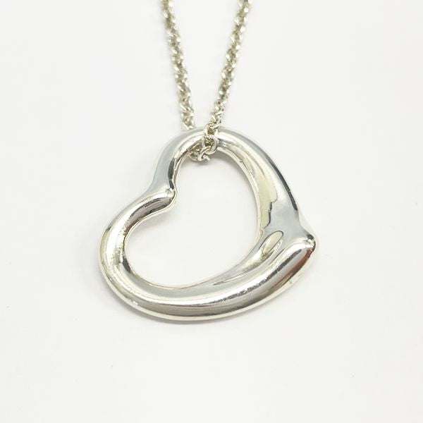TIFFANY&amp;Co. Open Heart 22mm Necklace Silver 925 Women's 20230609