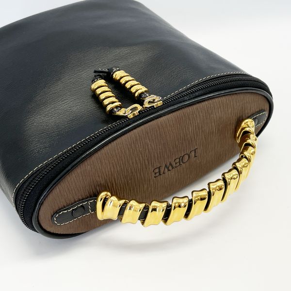 LOEWE Velazquez Twist Vanity Vintage Handbag Leather Women's 20230606