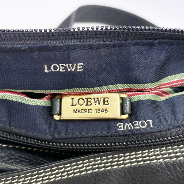 中古B/標準】LOEWE ロエベ ヴィンテージ アナグラム ステッチ