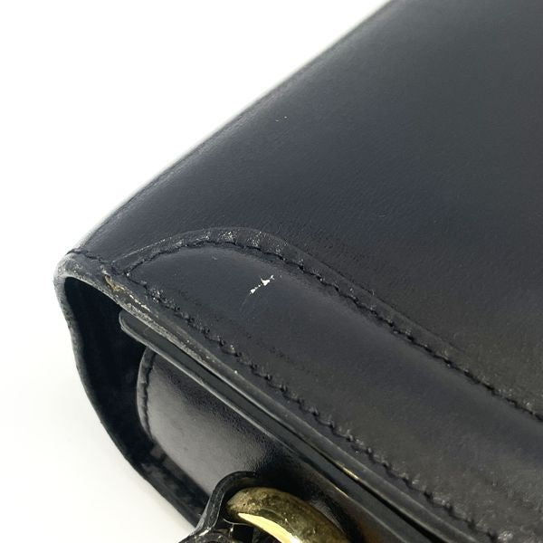 CELINE Rare Carriage Metal Vintage Shoulder Bag Leather Women's [Used B] 20230807