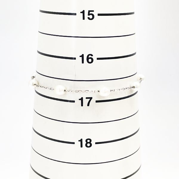 MIKIMOTO（ミキモト） 淡水真珠 パール 4.5~4.8mm 8リンク  ブレスレット K18ホワイトゴールド/パール レディース  20230623