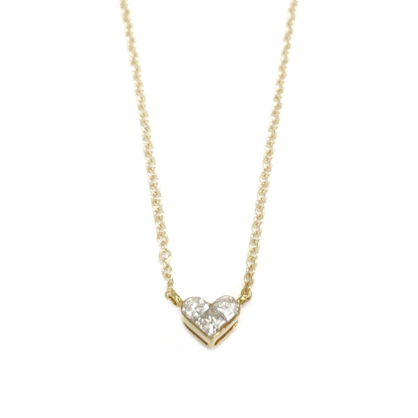 STAR JEWELRY Mysterious Heart Necklace K18 Yellow Gold Women's 20230609