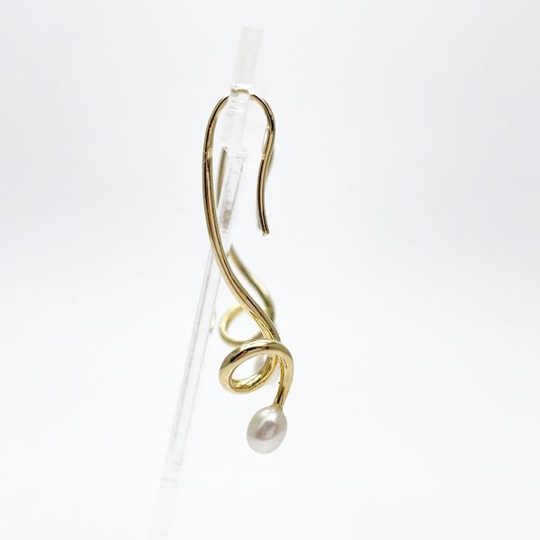 TASAKI Freshwater Pearl Earrings K18 Yellow Gold Women's 20230621