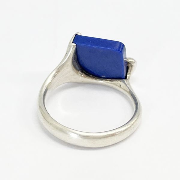 TIFFANY&amp;Co. Square Lapis Lazuli No. 13 Ring Silver 925 Women's 20230622