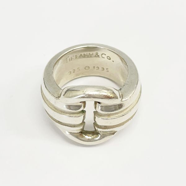 TIFFANY&amp;Co. Vintage Signet 1995 No. 8.5 Ring Silver 925 Women's 20230622